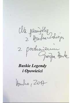 Buskie legendy i opowieści