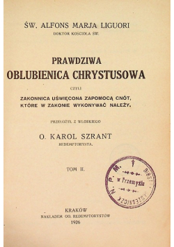 Prawdziwa Oblubienica Chrystusowa 1926r.