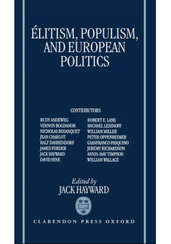 Elitism populism and european politics