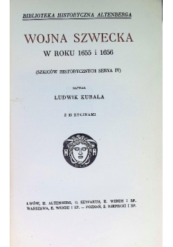 Wojna Szwecka w roku 1655 i 1656 1913 r.