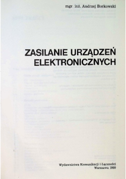 Zasilanie urządzeń elektronicznych