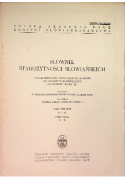 Słownik starożytności słowiańskich Tom 4 Część 2