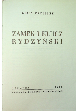 Zamek i klucz Rydzyński