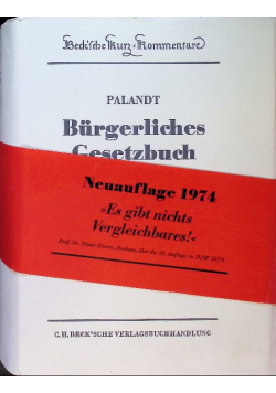 Palandt Burgerliches Gesetzbuch