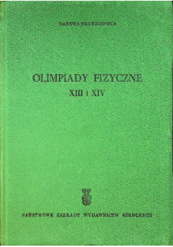 Olimpiady fizyczne XIII i XIV