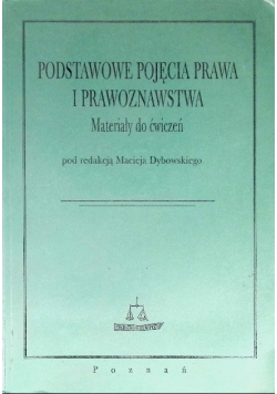Podstawowe pojęcia prawa i prawoznawstwa