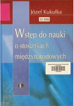Wstęp do nauki o stosunkach międzynarodowych