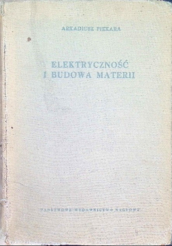 Elektryczność i budowa materii