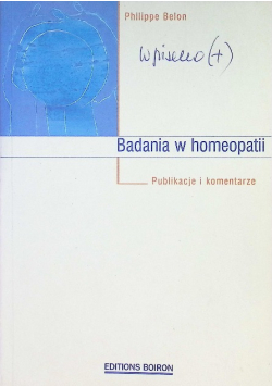 Badania w homeopatii Publikacje i komentarze