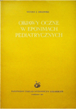 Objawy oczne w eponimach pediatrycznych