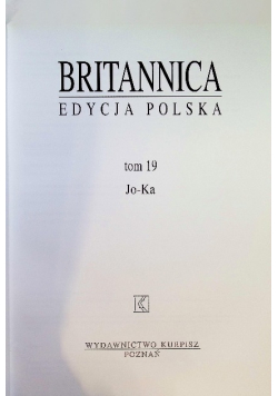 Britannica - edycja polska Tom 19 Jo-Ka