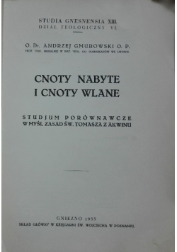 Cnoty Nabyte i cnoty wlane,  1935 r.