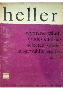 Wybrane etiudy op. 45, 46, 47 na fortepian