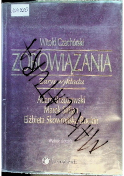 Zobowiązania Zarys wykładu