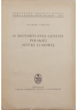 O historycznej genezie polskiej sztuki ludowej