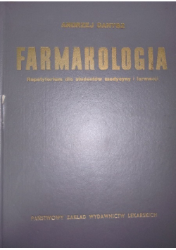 Farmakologia -Repetytorium dla Studentów Medycyny i Farmacji