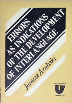 Errors as indications of the development of interlanguage