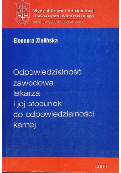 Odpowiedzialność zawodowa lekarza