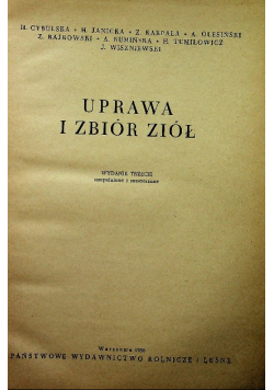 Uprawa i zbiór ziół