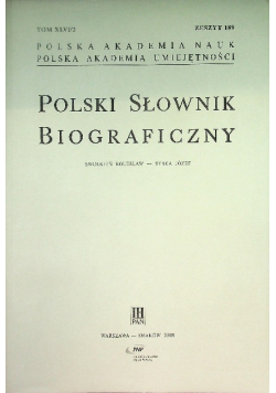 Polski słownik biograficzny Tom XLVI / 2 Zeszyt Nr 189