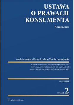 Ustawa o prawach konsumenta. Komentarz