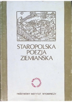 Staropolska Poezja Ziemiańska