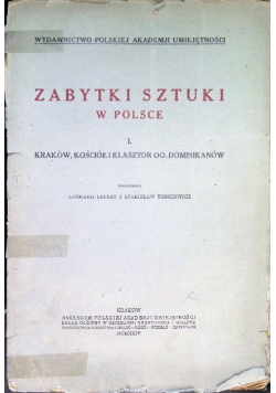 Zabytki sztuki w Polsce Tom I 1924 r.