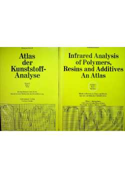 Infrared analysis of polymers resins and additives an Atlas plus Atlas der Kunstsoff Analyse