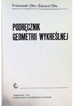 Podręcznik geometrii wykreślnej