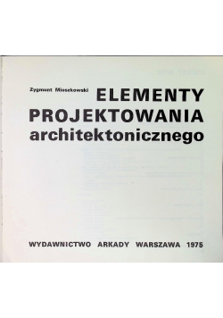 Elementy projektowania architektonicznego