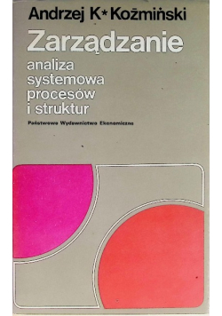 Zarządzanie analiza systemowa procesów i struktur