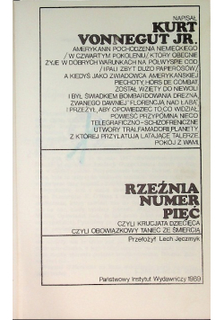 Rzeźnia numer pięć