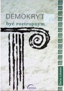 Demokryt być roztropnym