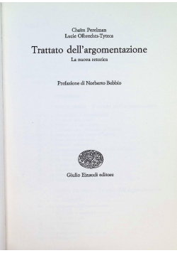 Perelman trattato dell argomentazione