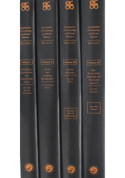 Encyclopedia of criminology and deviant behavior Volume I to IV