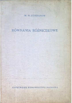 Równania różniczkowe