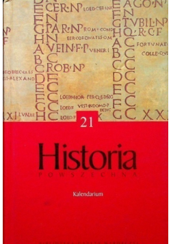 Historia powszechna Tom 21 Kalendarium