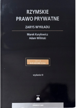 Rzymskie prawo prywatne zarys wykładu