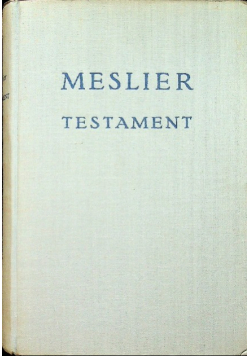 Meslier Testament