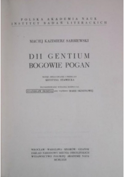 DII Gentium Bogowie pogan