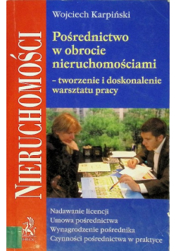 Pośrednictwo w obrocie nieruchomościami tworzenie i doskonalenie warsztatu pracy