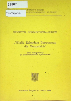Wielki Kalendarz ilustrowany dla Wszystkich