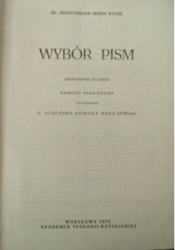 Wybór pism