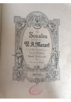 Sonaten von A.S. Mozart 1880 r.