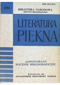 Literatura piękna 1981 / 83