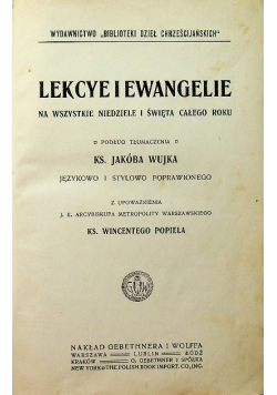 Lekcye i ewangelie  1902r
