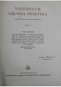 Vademecum lekarza praktyka Tom 1