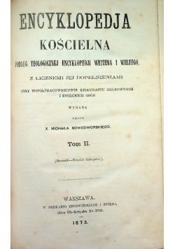 Encyklopedia kościelna Tom II 1873 r.