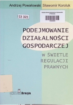 Podejmowanie działalności gospodarczej