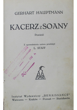 Kacerz z Soany powieść ok 1927 r